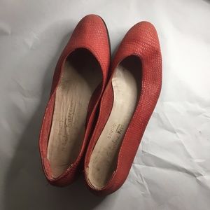Red Vintage Ferragamo Shoes